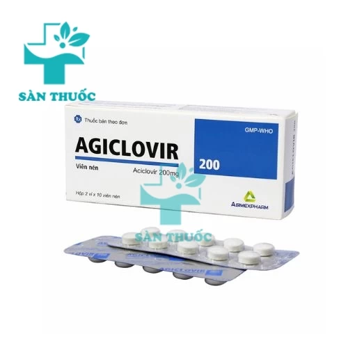 Agiclovir 200 - Thuốc điều trị và phòng nhiễm Herpes simplex